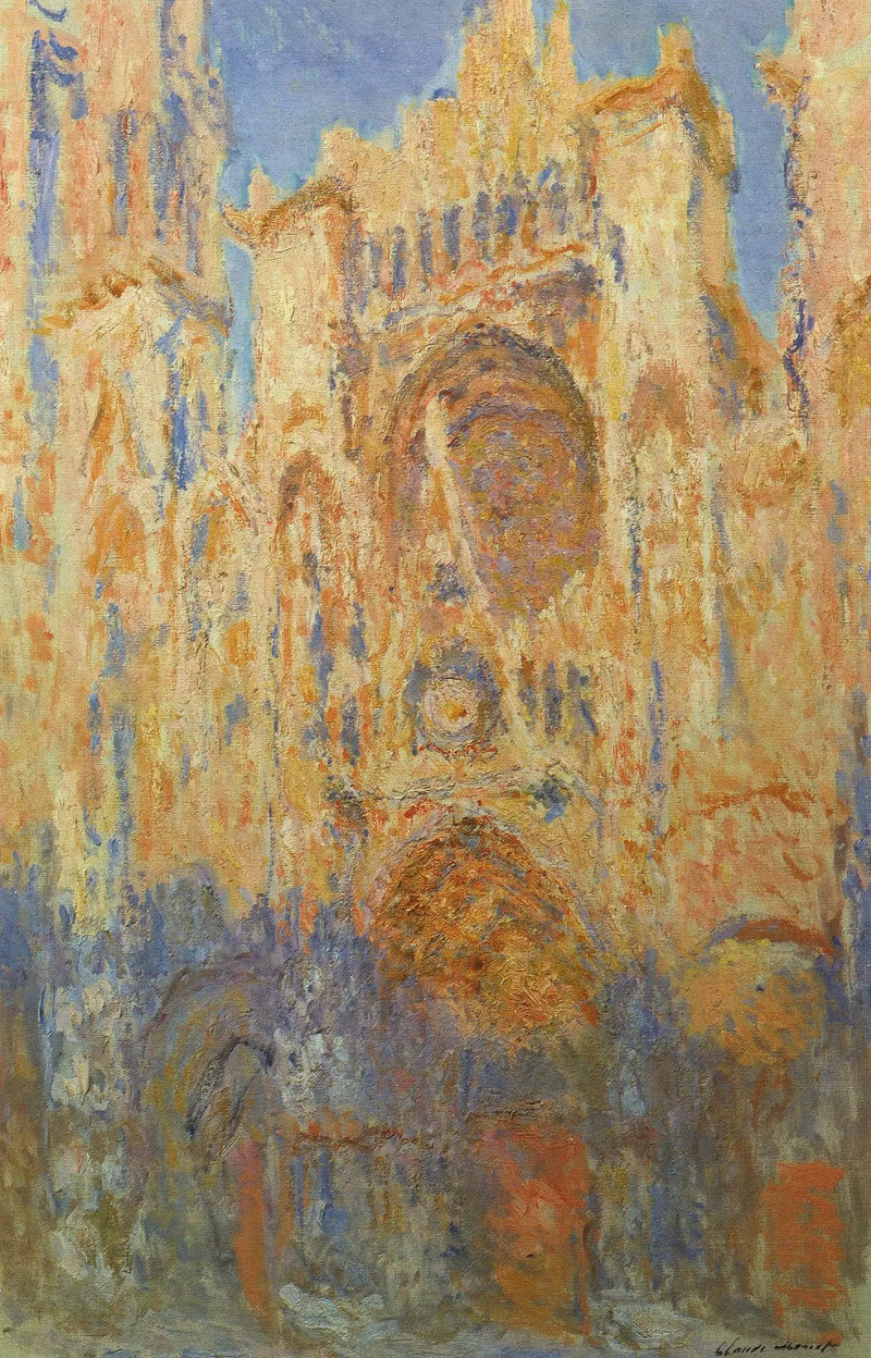 Rouen Katedral, Slutningen af dagen - Claude Monet