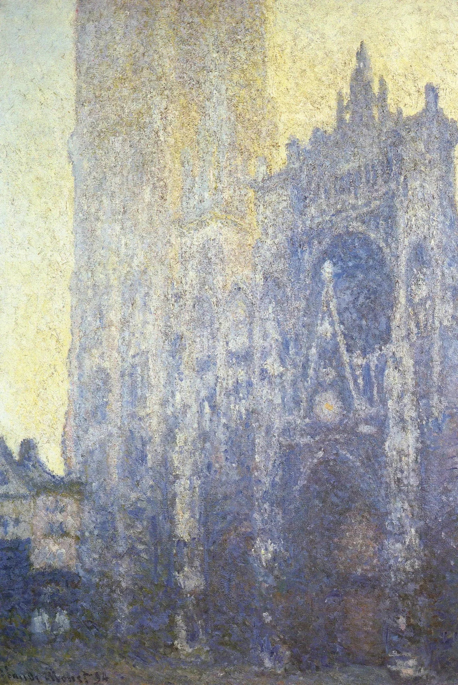 Rouen Katedralen, Portalen, Morgenlys - Claude Monet