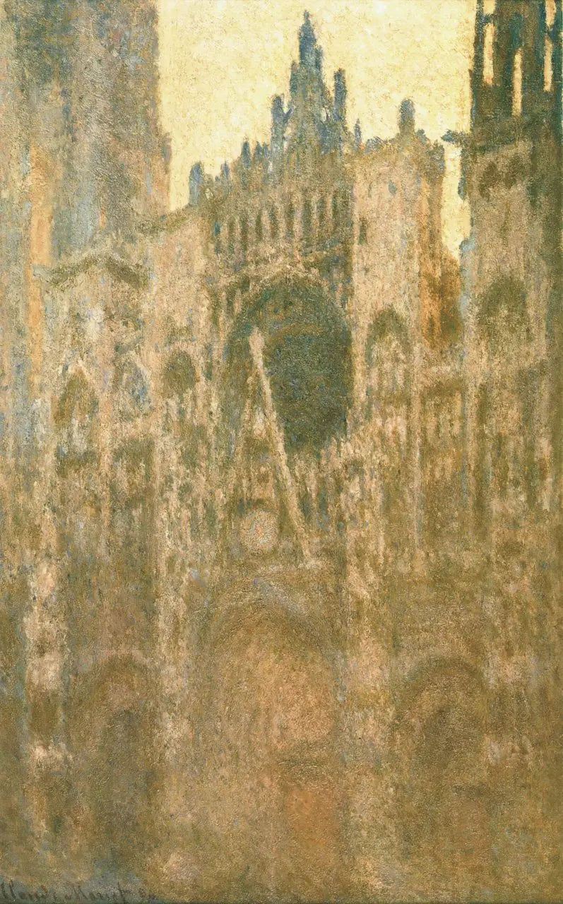Rouen Katedralen, Portalen, Morgenlys - Claude Monet