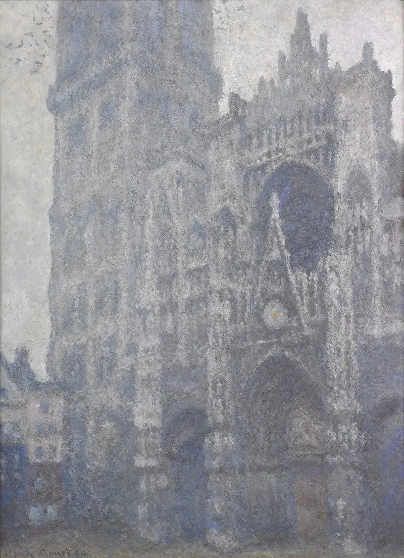 Rouen Katedralen, Portalen og Albane-tårnet, Middag - Claude Monet
