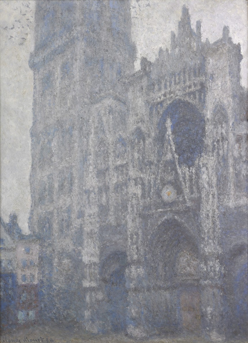 Rouen Katedralen, Portalen og Albane-tårnet, Middag - Claude Monet