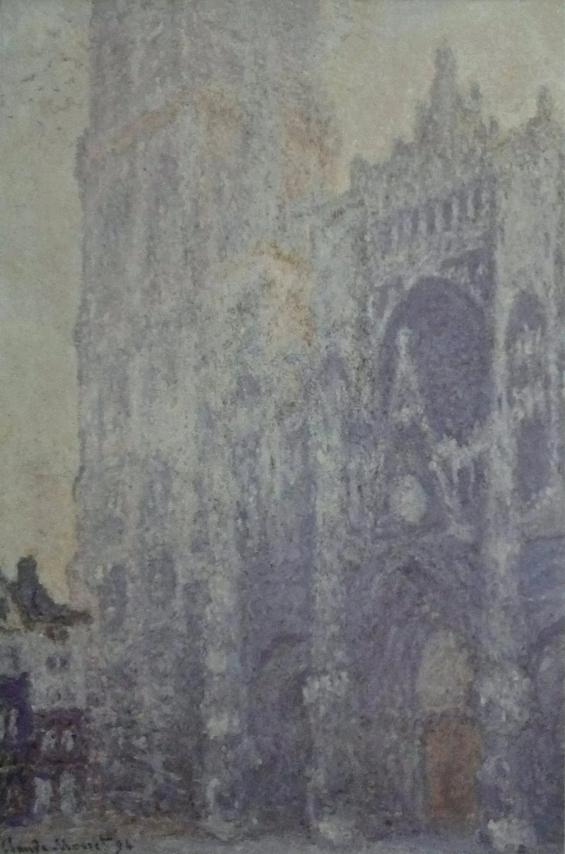 Rouen Katedralen, Portalen og Saint-Romain Tårnet, Morgenlys - Claude Monet
