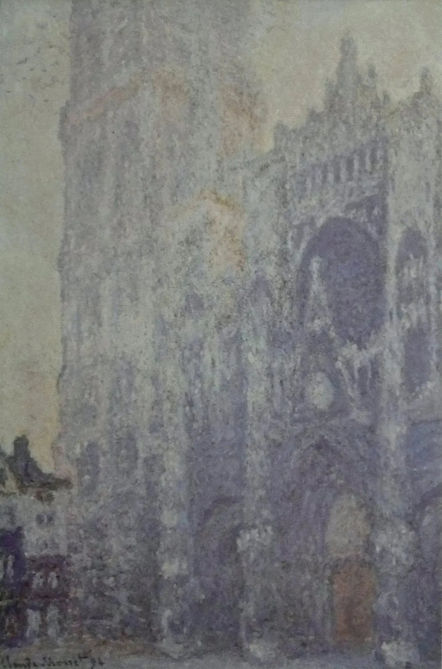 Rouen Katedralen, Portalen og Saint-Romain Tårnet, Morgenlys - Claude Monet