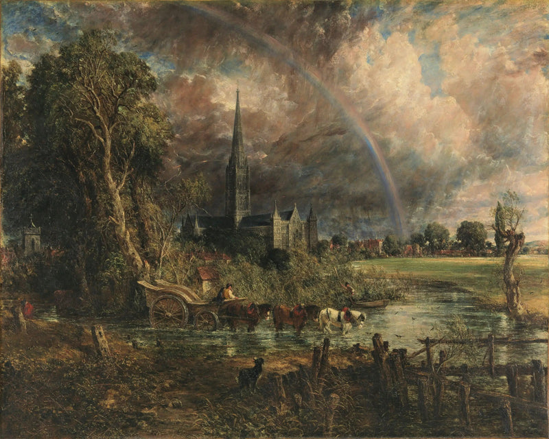 Salisbury Domkirke set fra markerne - John Constable