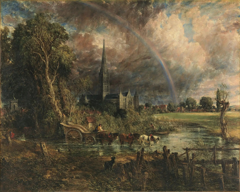 Salisbury Domkirke set fra markerne - John Constable