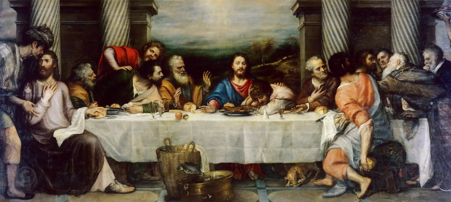 La Cène - Titian image 1 reproduction artisanale de tableau