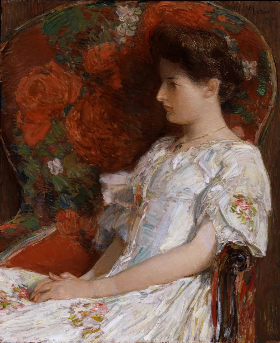 Den victorianske stol - Childe Hassam
