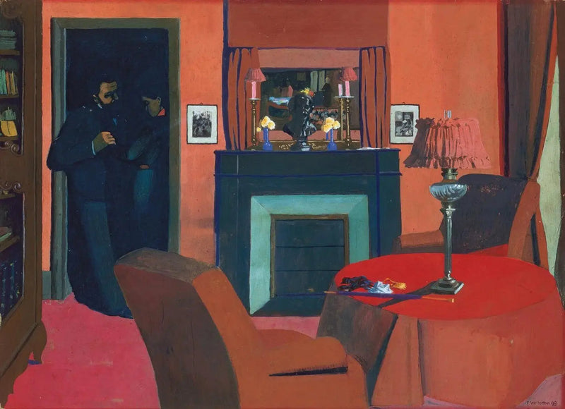 Det røde værelse - Félix Vallotton