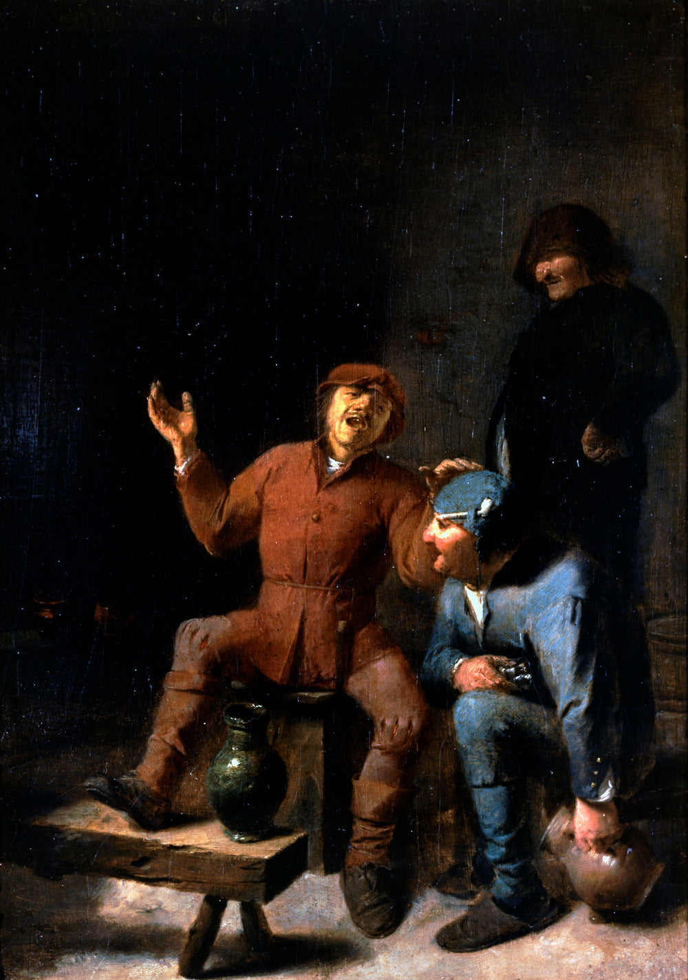 La Chanson à boire - Adriaen Brouwer image 1 reproduction artisanale de tableau