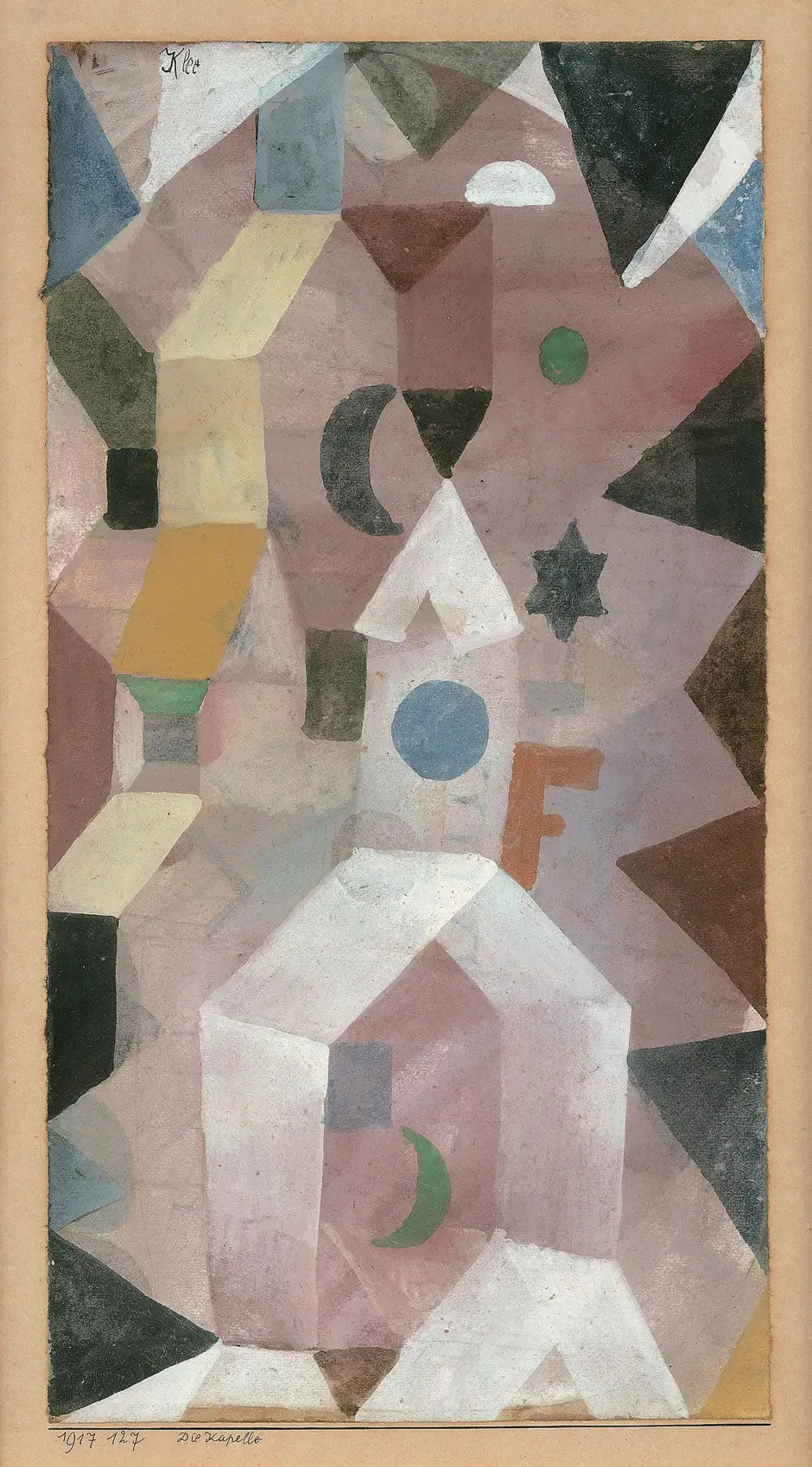 La chapelle - Paul Klee image 1 copie de tableau peinte à la main