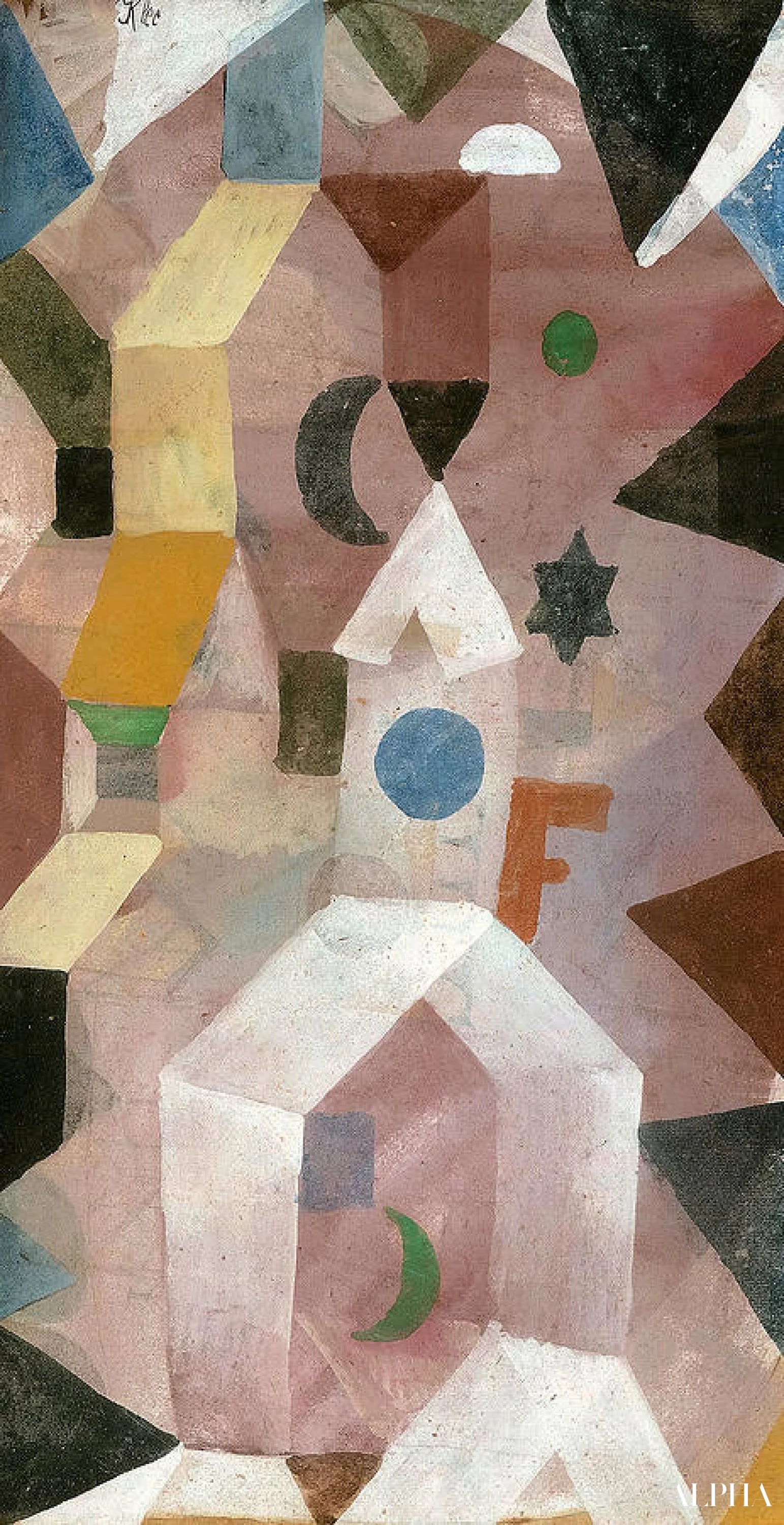 La chapelle - Paul Klee - Reproduktioner af malerier og højkvalitets malerier