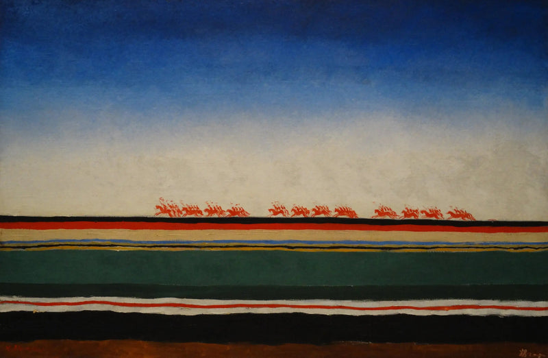 Den røde kavaleriladning - Kazimir Malevich