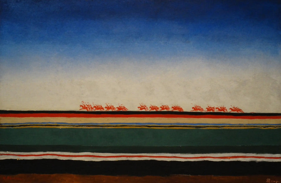 Den røde kavaleriladning - Kazimir Malevich