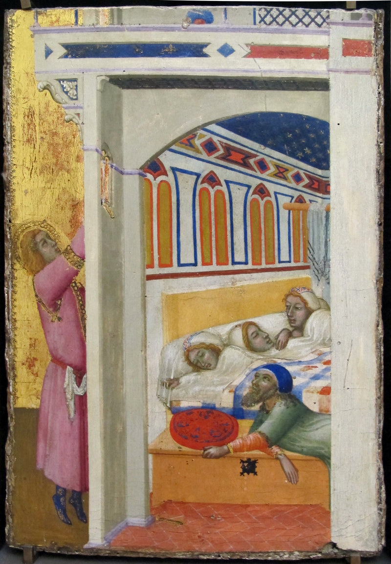 Sankt Nikolaus af Bari's Velgørenhed - Ambrogio Lorenzetti