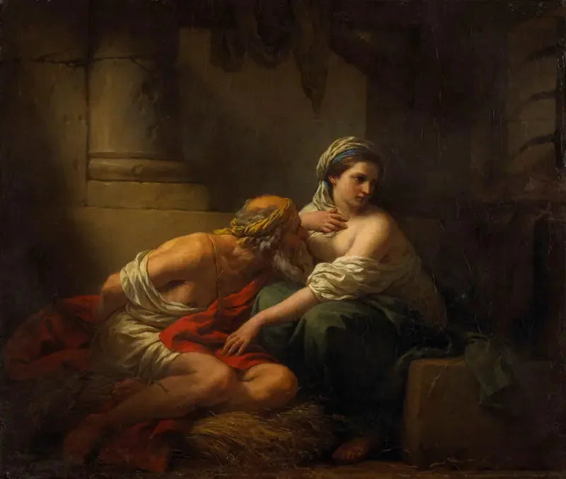 Den romerske velgørenhed - Louis Jean François Lagrenée