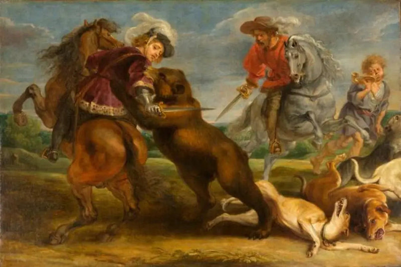 Jagt på bjørn - Peter Paul Rubens