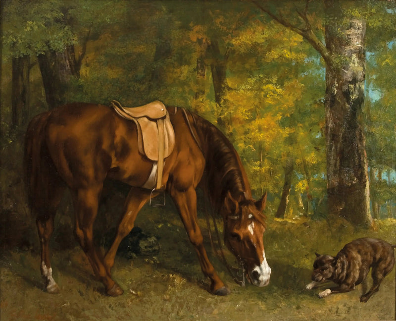 Jagt på ræven - Gustave Courbet