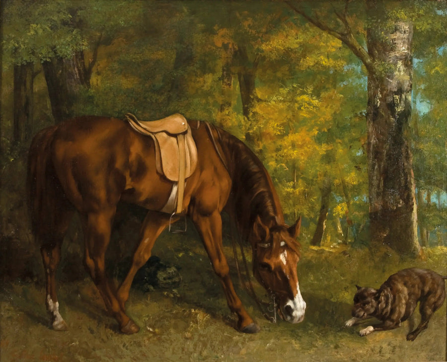 Jagt på ræven - Gustave Courbet