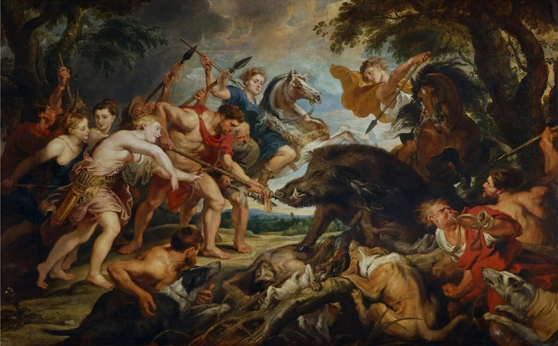 Méléagre og Atalantes jagt - Peter Paul Rubens