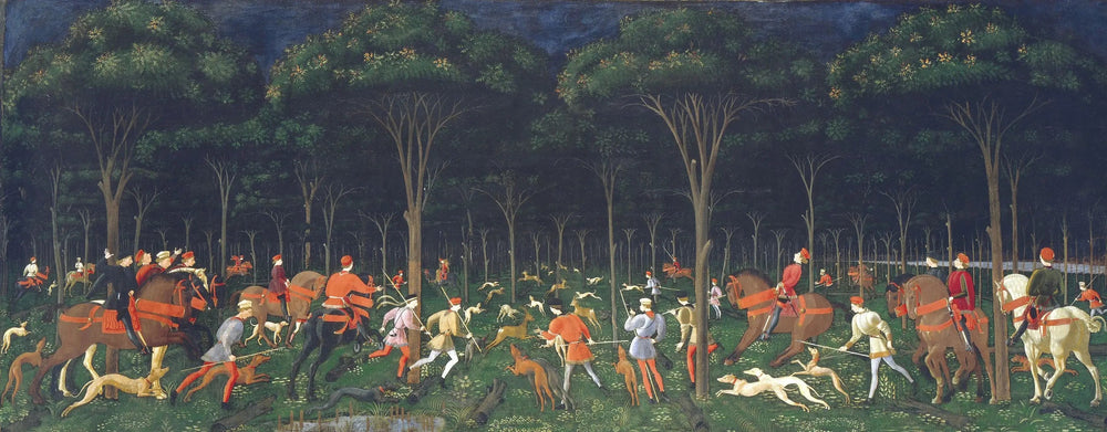 La Chasse de nuit - Paolo Uccello image 1 copie peinte à la main à l’huile