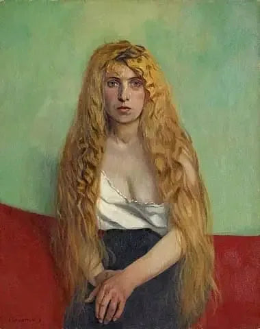 Den blonde hårmanke - Félix Vallotton