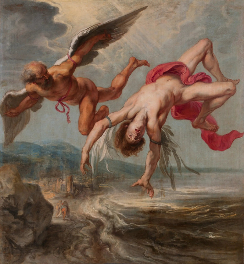 Ikaros' Fald - Peter Paul Rubens