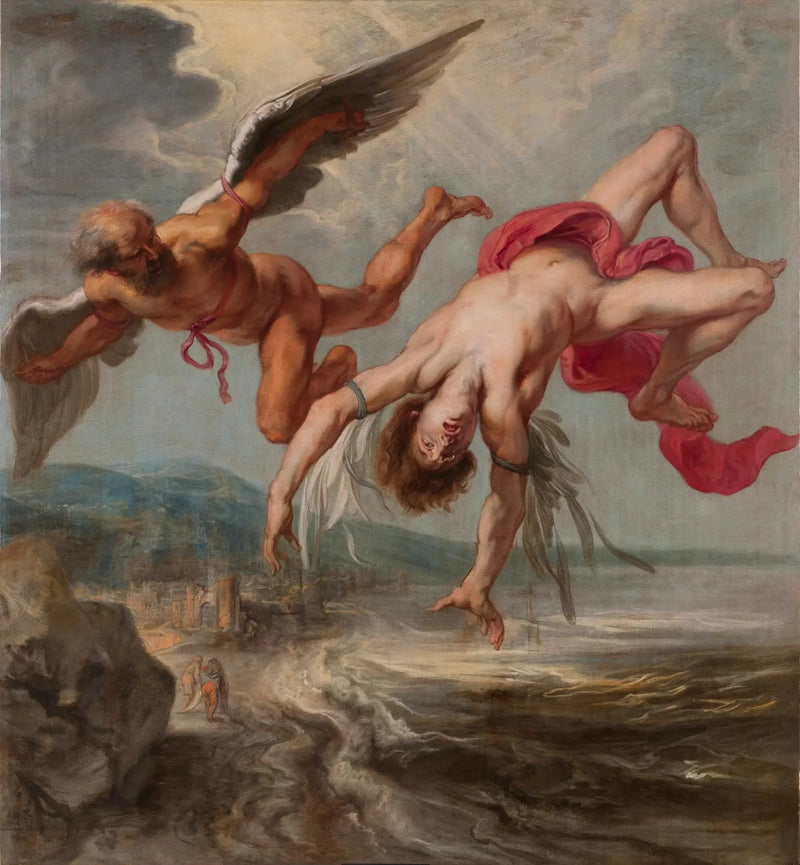 Ikaros' Fald - Peter Paul Rubens