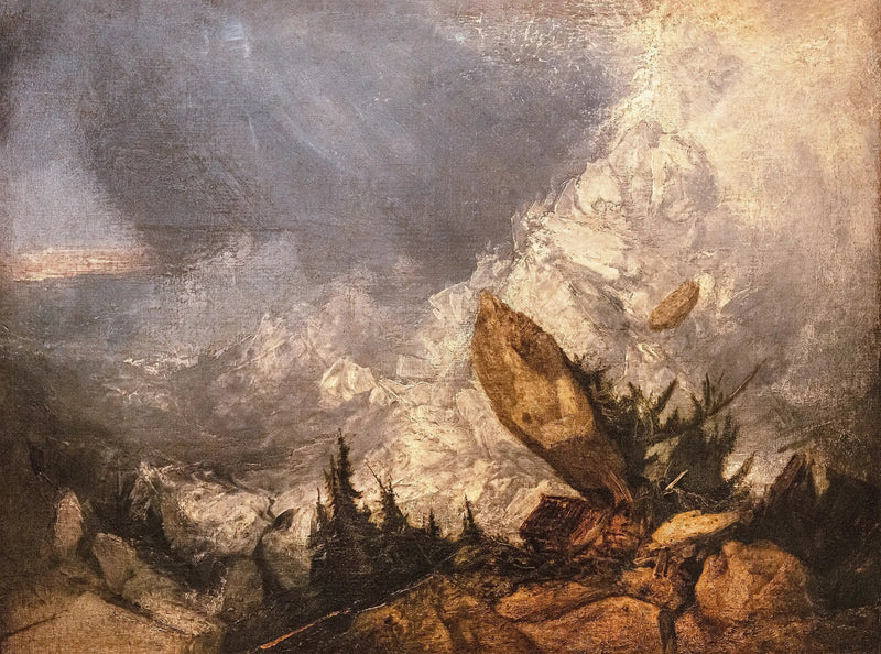 Faldet af en lavine i Graubünden - J. M. W. Turner