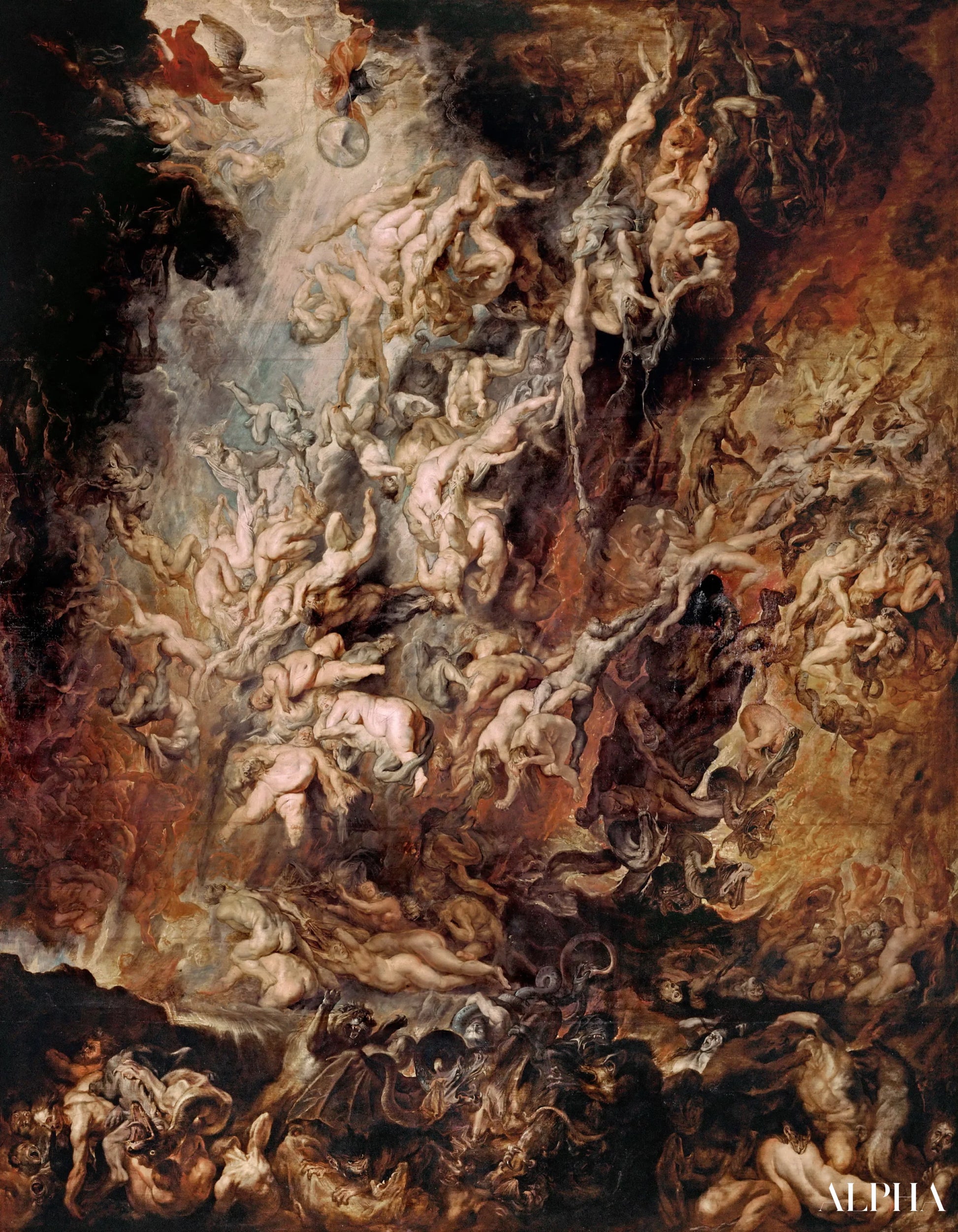 Den fortabte fald - Peter Paul Rubens - Reproduktioner af malerier og højkvalitets malerier