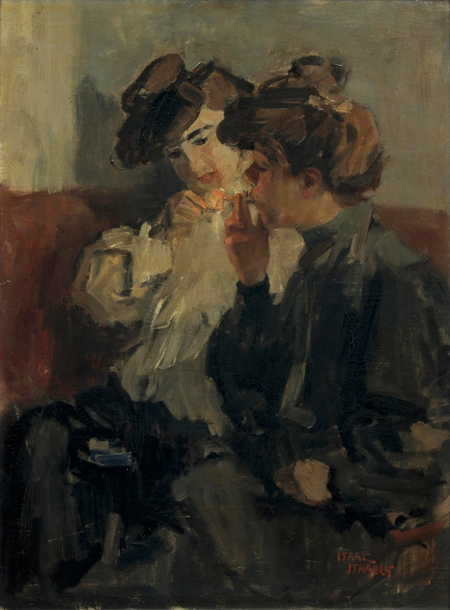 La cigarette - Isaac Israëls image 1 reproduction de peinture à l’huile
