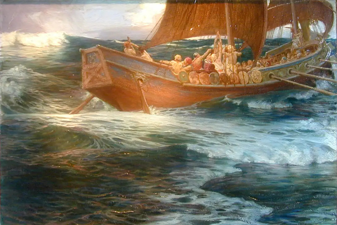 La colère du dieu de la mer - Herbert Draper - Alpha Reproduction