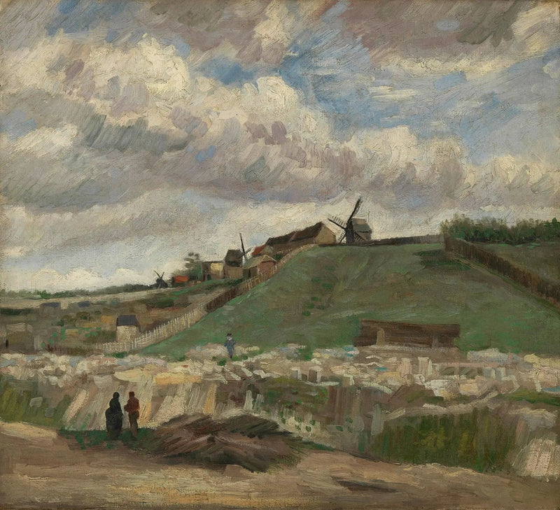 Montmartre-bakken med stenbruddet - Vincent van Gogh