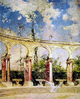La Colonnade i Versailles - Giovanni Boldini