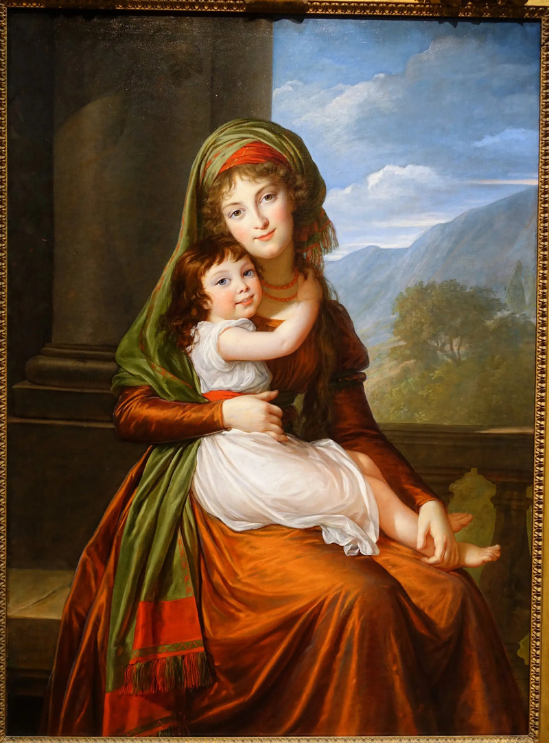 Grevinden von Schoenfeld med sin datter - Élisabeth Vigée Le Brun