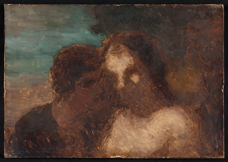 La Confidence eller Judas' Kys - Honoré Daumier