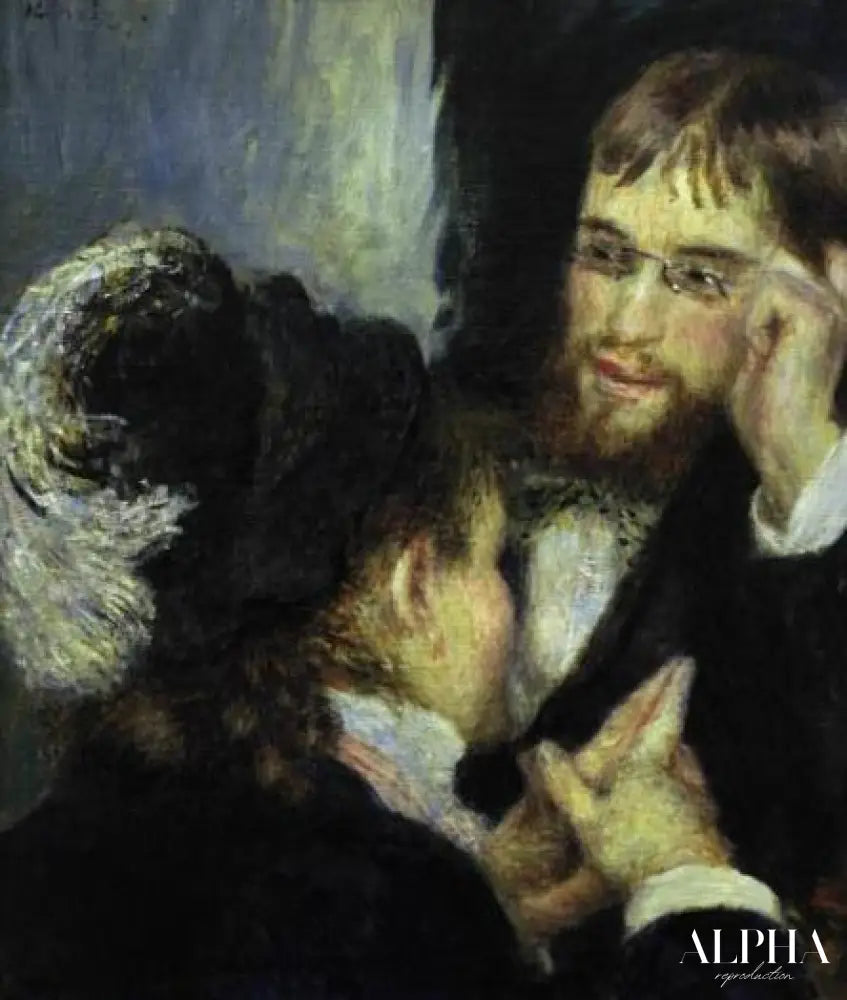 La conversation c.1878 - Pierre-Auguste Renoir - Reproductions de tableaux et peintures haut de gamme