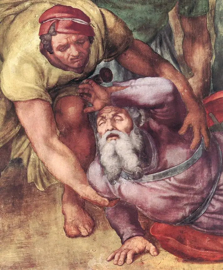 Sankt Pauls omvendelse, detalje. - Michelangelo