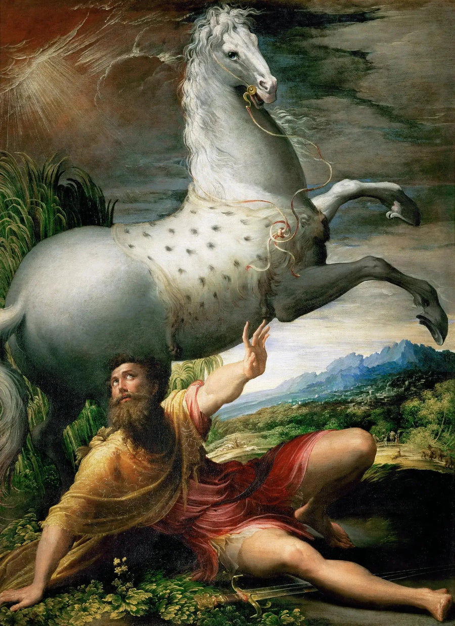 Saint Pauls Omvendelse - Parmigianino