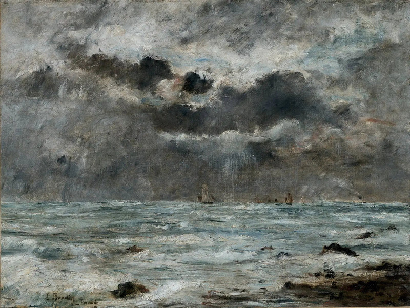 Kysten ved Trouville - Eugène Boudin