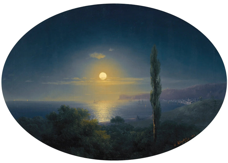 Krim-kysten under måneskin - Ivan Aïvazovski