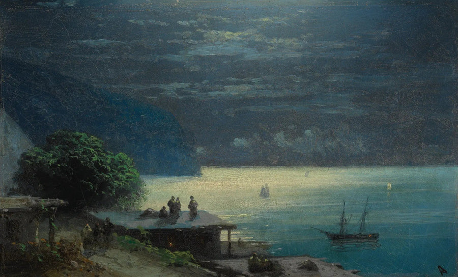 Krim-kysten under måneskin - Ivan Aïvazovski