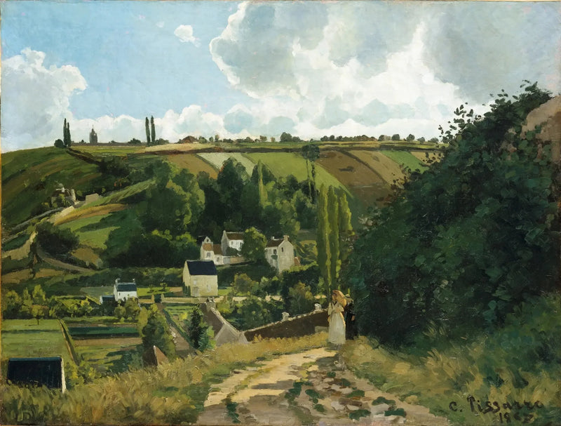 Jallais-kysten, Pontoise - Camille Pissarro