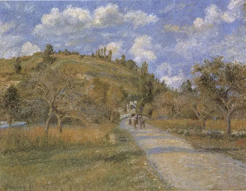 Kysten ved Valhermeil, Auvers-sur-Oise - Camille Pissarro
