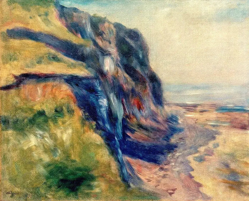 Kysten nær Dieppe - Pierre-Auguste Renoir