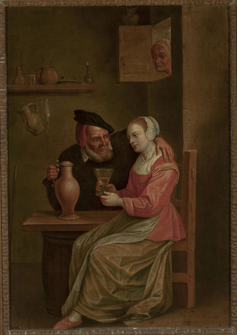 Den gamle mands gårdhave - David Teniers den Yngre