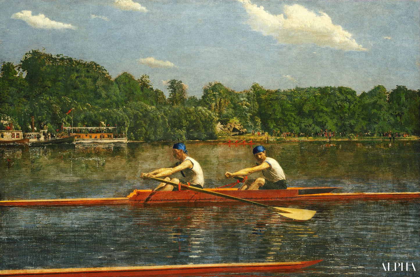 La course des frères Biglin - Thomas Eakins - Reproductions de tableaux et peintures haut de gamme
