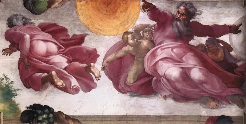 Stjernernes og planternes skabelse - Michelangelo