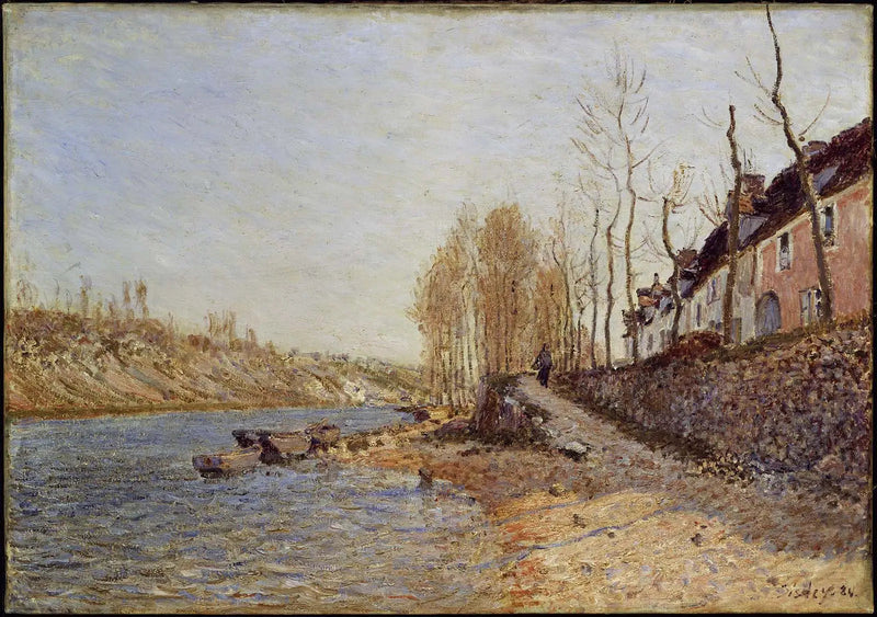 Den Hvide Kors i Saint-Mammès - Alfred Sisley
