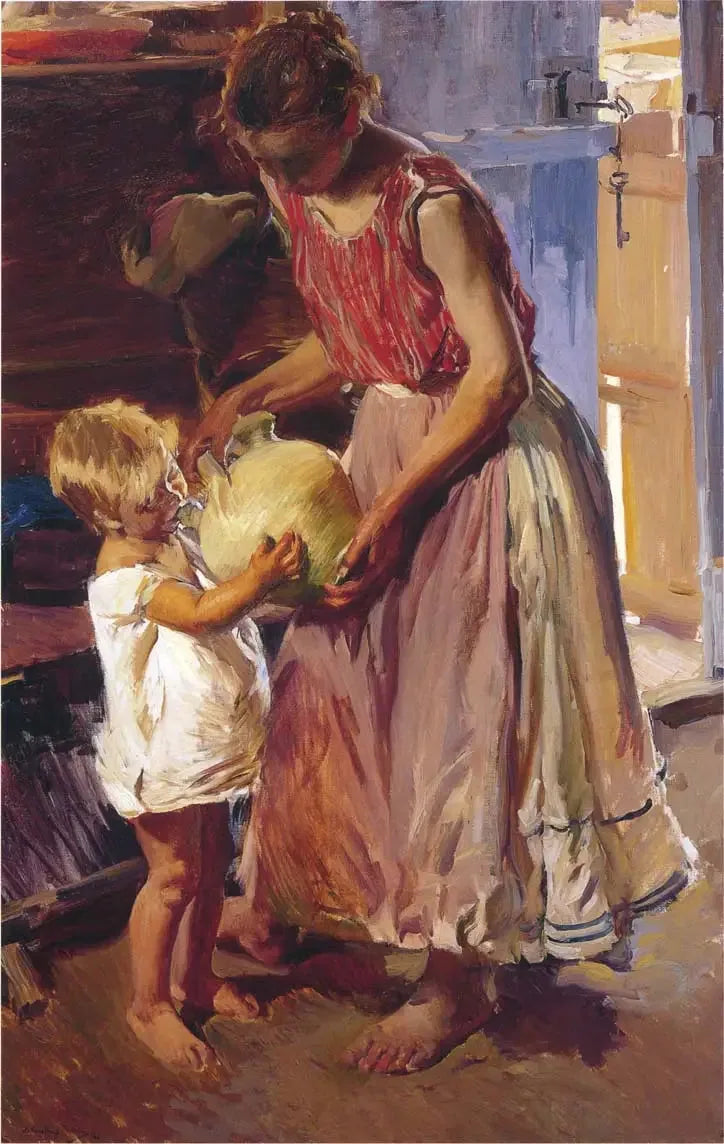 Drikkekanden - Joaquín Sorolla