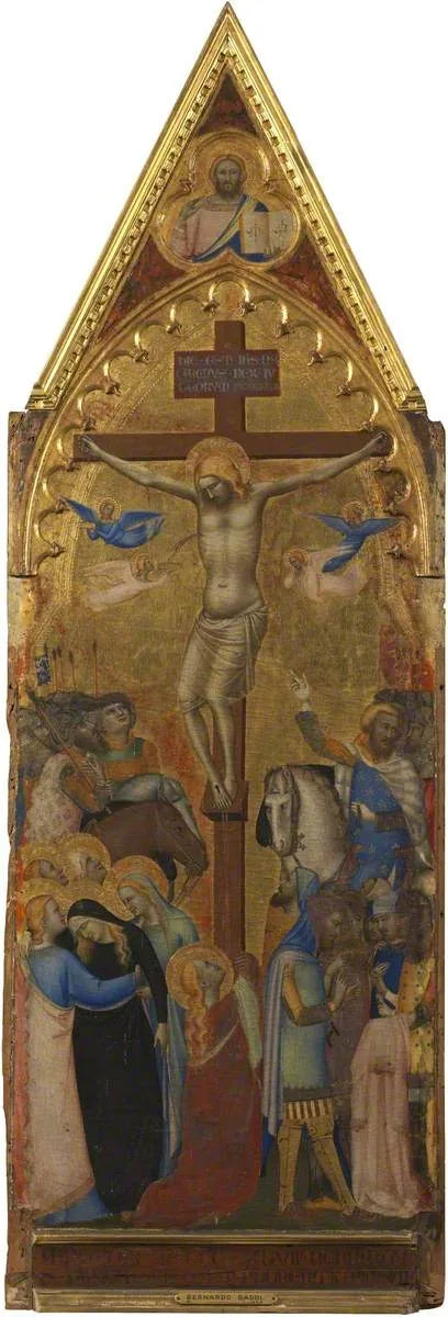 Korsfæstelsen (polyptyk, panel 3 af 5) - Bernardo Daddi
